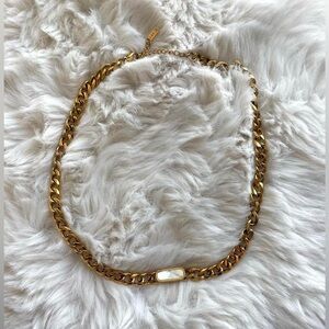 gold  cuban chain necklace